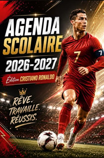 Agenda scolaire cristiano ronaldo 2026-2027 - organiseur scolaire francais de septembre 2026 a juill