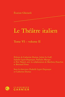 Le Théâtre italien Tome 6, volume 2