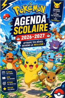 Agenda scolaire 2026-2027 - organiseur scolaire - 180 pages, format 6*9 pouces, devoirs, notes, plan