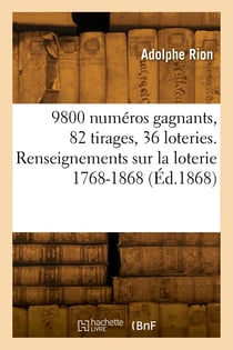 9800 numeros gagnants, 82 listes de 82 tirages, 36 loteries terminees