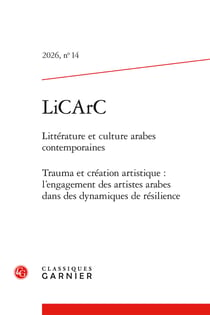 Licarc 2026 littérature et culture arabes contemporaines, n  14 - trauma et créa