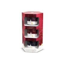 Set 3 mini bougie Doux No. Velour d'hiv. Neige min