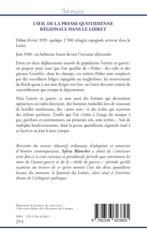 L'oeil de la presse quotidienne régionale dans le Loiret : Janvier 1939 - juin 1940