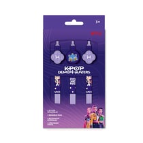 Lot de 3 stylos effaçables La Plume Dorée - K-Pop Demon Hunters - Pointe moyenne