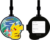 Etiquette pour bagage La Plume Dorée - Pokémon Pikachu - 7 x 15 cm