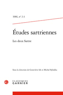 Etudes sartriennes 1986, n  2-3 - les deux sartre