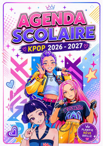Agenda Scolaire 2026-2027 K Pop pour Fille et Adolescente