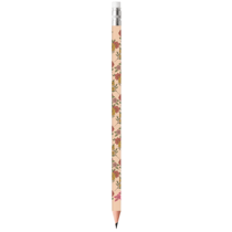 Crayon graphite BIC - fleurs beige