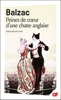 Peines de coeur d'une chatte anglaise