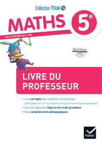 TAM Maths 5e - Ed. 2026 - Livre du professeur