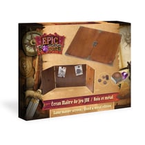 Écran pour maitre de jeu de rôle - Epic Forge - bois et métal - Format A4