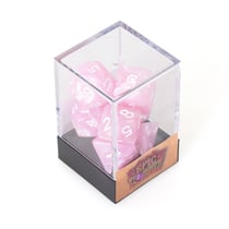 7 dés de jeu de rôle Epic Forge - Nacrés rose