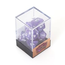 7 dés de jeu de rôle Epic Forge - Nacrés violet