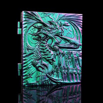 Dés roullettes pour jeu de rôle - Epic Forge - Dragon vert et violet