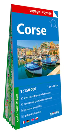 Corse 1/150.000 (carte grand format en papier)