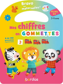 Livre Bravo les maternelles ! - Mes chiffres en gommettes