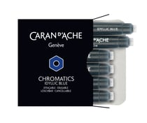 Boîte de 6 cartouches Chromatics Caran d'Ache - Idyllic Blue