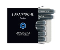 Boîte de 6 cartouches Chromatics Caran d'Ache - Magnetic Blue