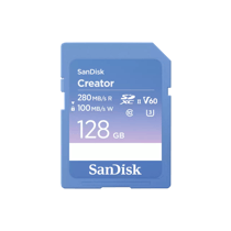Carte SD Sandisk Creator UHS-II V60 - 512 Go - Bleu