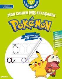 Les Incollables - Mon cahier effaçable Pokémon - Moyenne section 4/5 ans