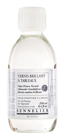Vernis brillant à tableaux Sennelier - Bouteille de 250 ml