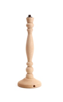 Pied de lampe bois tourné