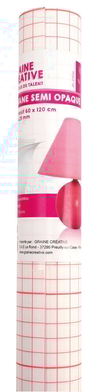 Rouleau polyphane adhésif - opale - 60x120cm