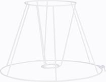 Carcasse en Rilsan - Abat-jour empire 30 cm - blanc