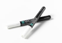 Lot de 2 marqueurs craie - Blanc - Pointe conique large - Naga
