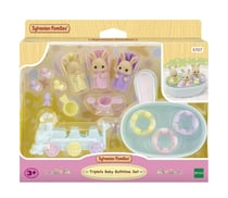 Les triplés Lapin Crème et accessoires de bain - Sylvanian Families - 5707