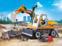 Playmobil - Pelleteuse mécanique et ouvrier - 71749 - La construction