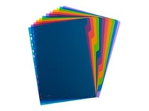 Lot de 12 intercalaires en plastique A4+ - Color life - Elba