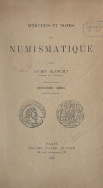 Mémoires et notes de numismatique