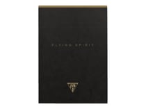1 carnet - Format A5 14.8 x 21 cm - Flying Spirit Black - Clairefontaine - 140 pages lignées - Designs assortis