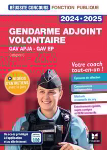 Réussite Concours - Gendarme adjoint volontaire - APJA et EP- 2024-2025 - Préparation complète