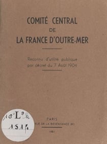 Comité central de la France d'outre-mer - Comité de l'Indochine, 1903, Institut colonial, 1920, Union coloniale, 1893 : conseils, sections et commissions, services et secrétariat