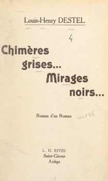 Chimères grises... mirages noirs... - Roman d'un roman