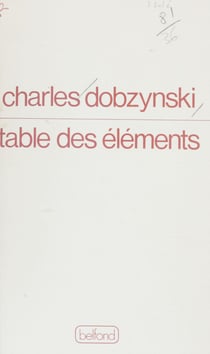 Table des éléments - Poèmes