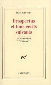 Prospectus et tous écrits suivants Tome 1