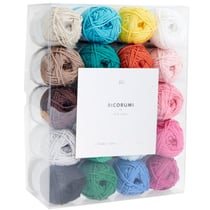 Lot de 20 pelotes de fil 100 % coton - Rico Design - Ricorumi