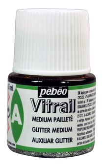 Medium pailleté pour peinture Vitrail Pébéo 45 ml