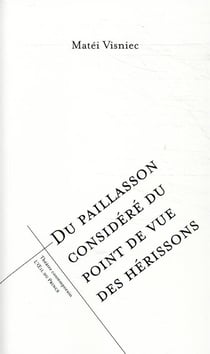 Du paillasson considéré du point de vue des hérissons