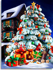 Calendrier de l'avent - Noël blanc