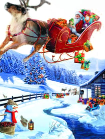 Calendrier de l'avent distribution des cadeaux - evangelisti