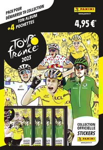 Tour de France 2023 - Album + 4 pochettes - Panini