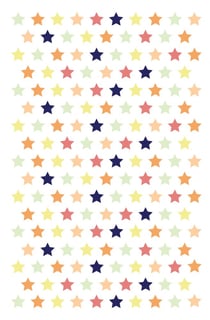 Stickers Initial Maildor - 10,5 x 16 cm - Mini étoiles métal pastel - 4 planches