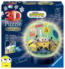 Puzzle 3D rond 72 pièces illuminé - Minions 2