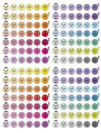 Gommettes Educatives Appréciations Maildor - 16 x 21 cm - 20 planches de 3360 stickers
