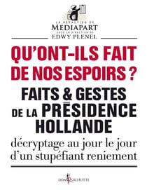 Qu'ont-ils fait de nos espoirs ?. Faits et gestes - Faits et gestes de la présidence Hollande - Décryptage au jour le jour d'un stupéfiant reniement
