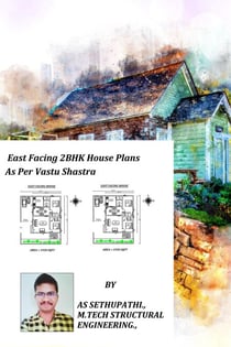 East Facing 2 BHK House Plans As Per Vastu Shastra - First, #1